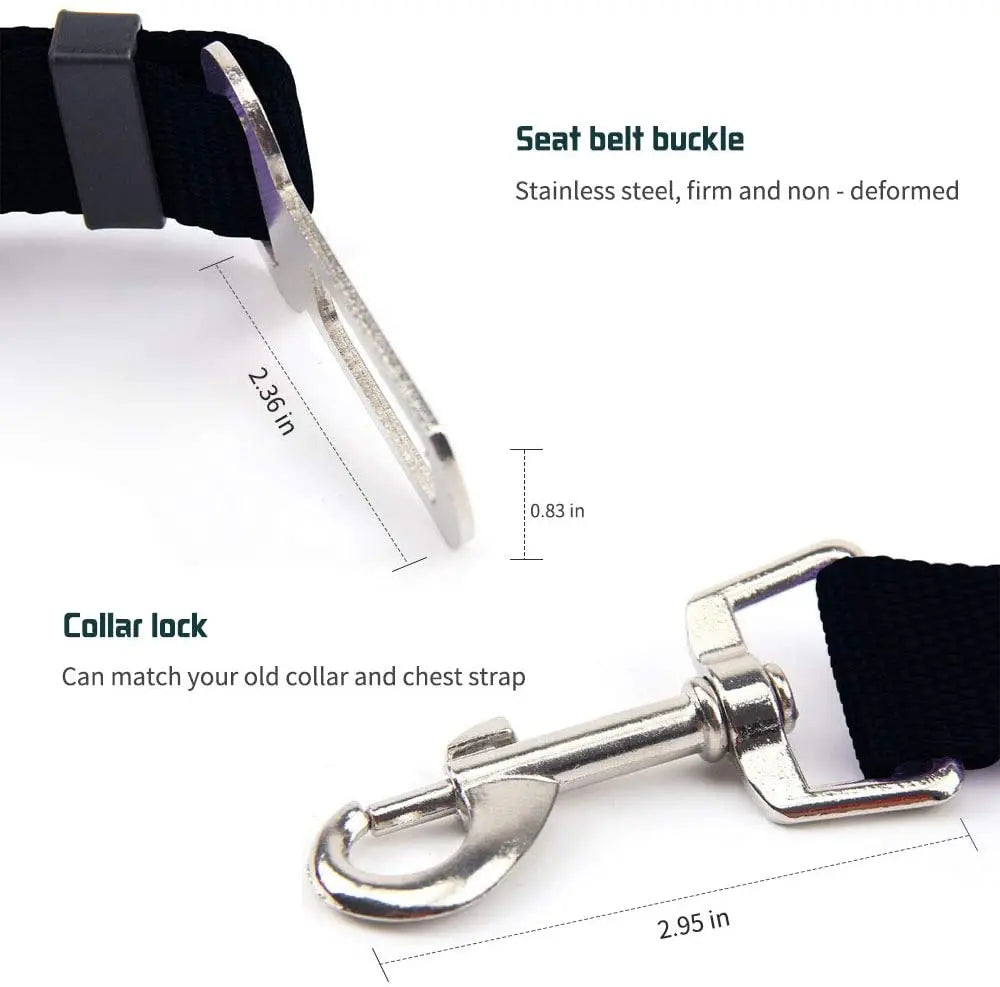 Adjustable car seat belt for cat & dog