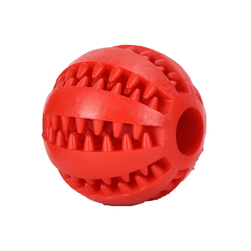 Dog Rubber Ball - Tooth Cleaning -  Food Feeder