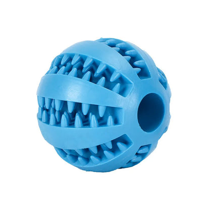 Dog Rubber Ball - Tooth Cleaning -  Food Feeder