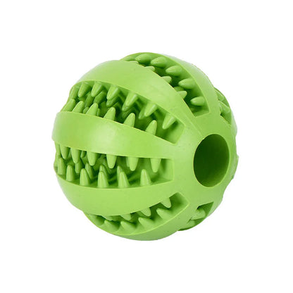 Dog Rubber Ball - Tooth Cleaning -  Food Feeder